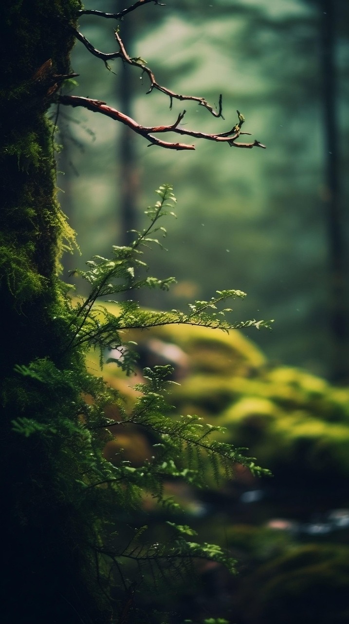 trees, woods, forest, beautiful wallpaper, moss, fog, autumn, environment, fall, growth, mist, nature, season, spring, summer, landscape, background
